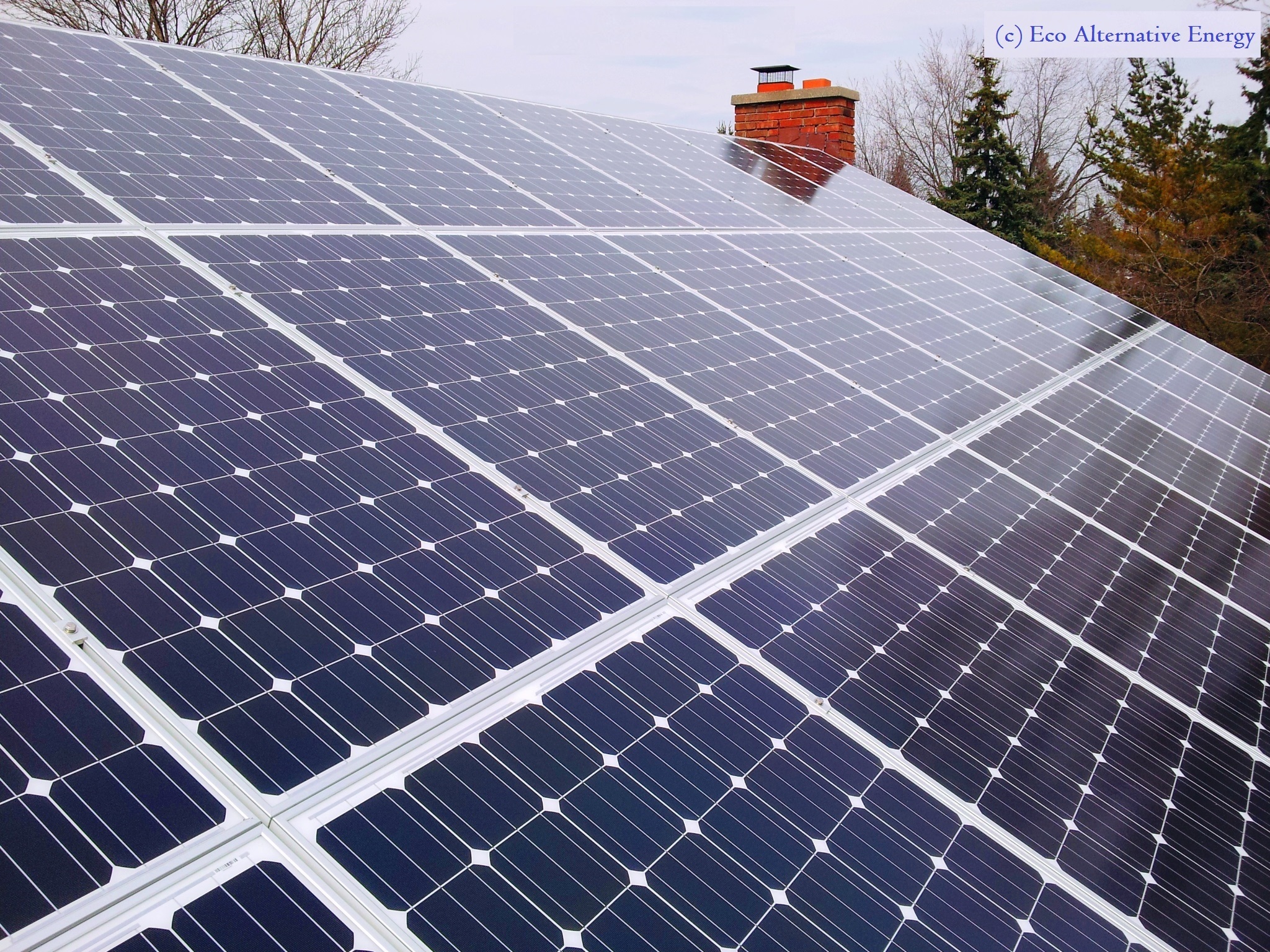 Solar System installed by Eco Alternative Energy recently on a 